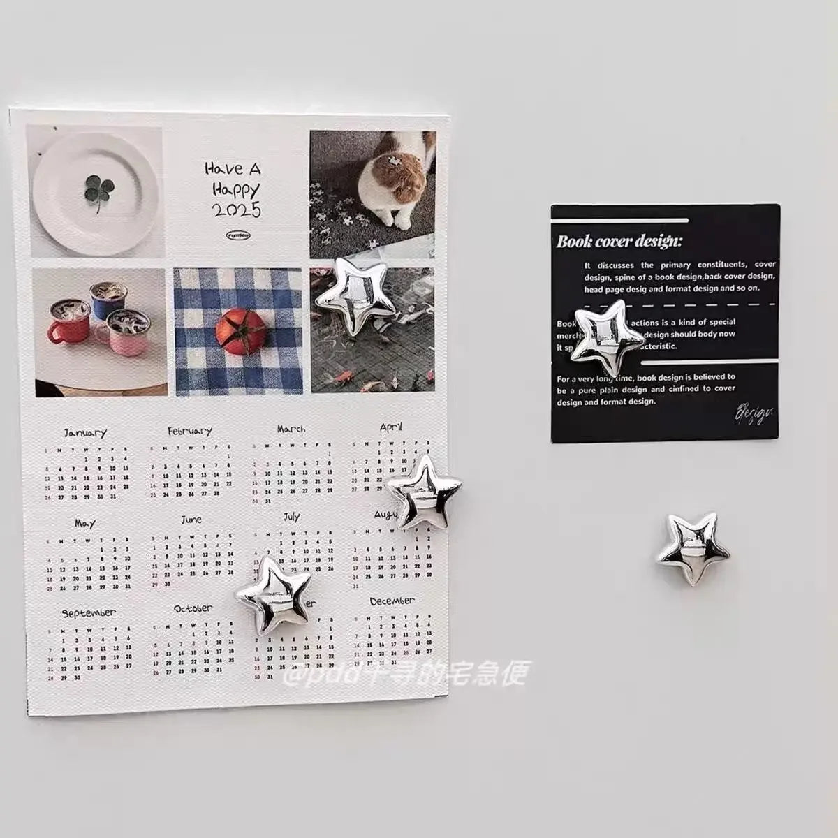3D Shiny Star Fridge Magnet – Aesthetic Kitchen & Home Decor