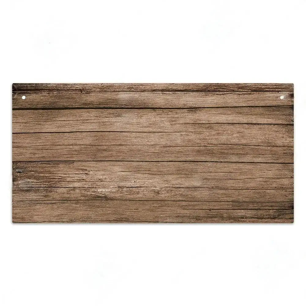 A rustic wooden sign with weathered planks used for home decor.