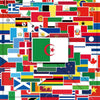 World Flags Decorative Sticker Pack – 4 Sets of 200