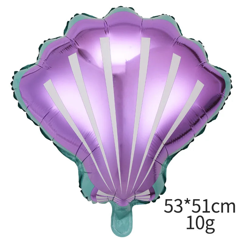 Purple Mermaid Birthday Party Supplies Kit for Girls