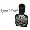 A black 360° adjustable privacy convex mirror for desk.