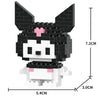 A black and white animal model kit featuring pink accents, shown with dimensions.