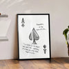 Vintage Poker Ace of Spades Wall Art Canvas Print
