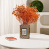 Hand-Painted Ceramic Book Vase with Blooming Flowers
