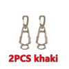 Two khaki glove clip holders for durable glove clip storage