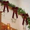 Red Velvet Christmas Tree Bows (10-Pack)