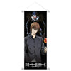 A vertical poster featuring a dark, menacing figure with spiky hair and glowing eyes against a black background.