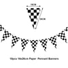 Race Car Birthday Party Balloon Decoration Set with Traffic Lights, Cones & Checkered Flags
