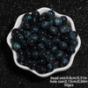 8mm Multicolor Glitter Resin Beads - 50 Pack for Jewelry Making