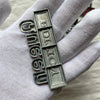 Silberner Emblem-Auto-Aufkleber-Set mit dem Text EDITION