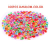 100 pieces of random color glow-in-the-dark resin turtle figurines for fairy gardens and dioramas