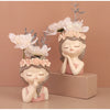 Resin Cartoon Girl Flower Planter