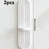 Two white rustic arch wooden wall shelves measuring 38cm long and 14.96 inches.