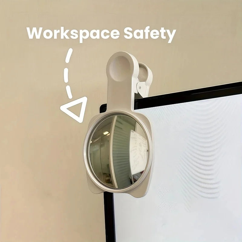 Clip-On Convex Privacy Mirror for Smartphones & Monitors