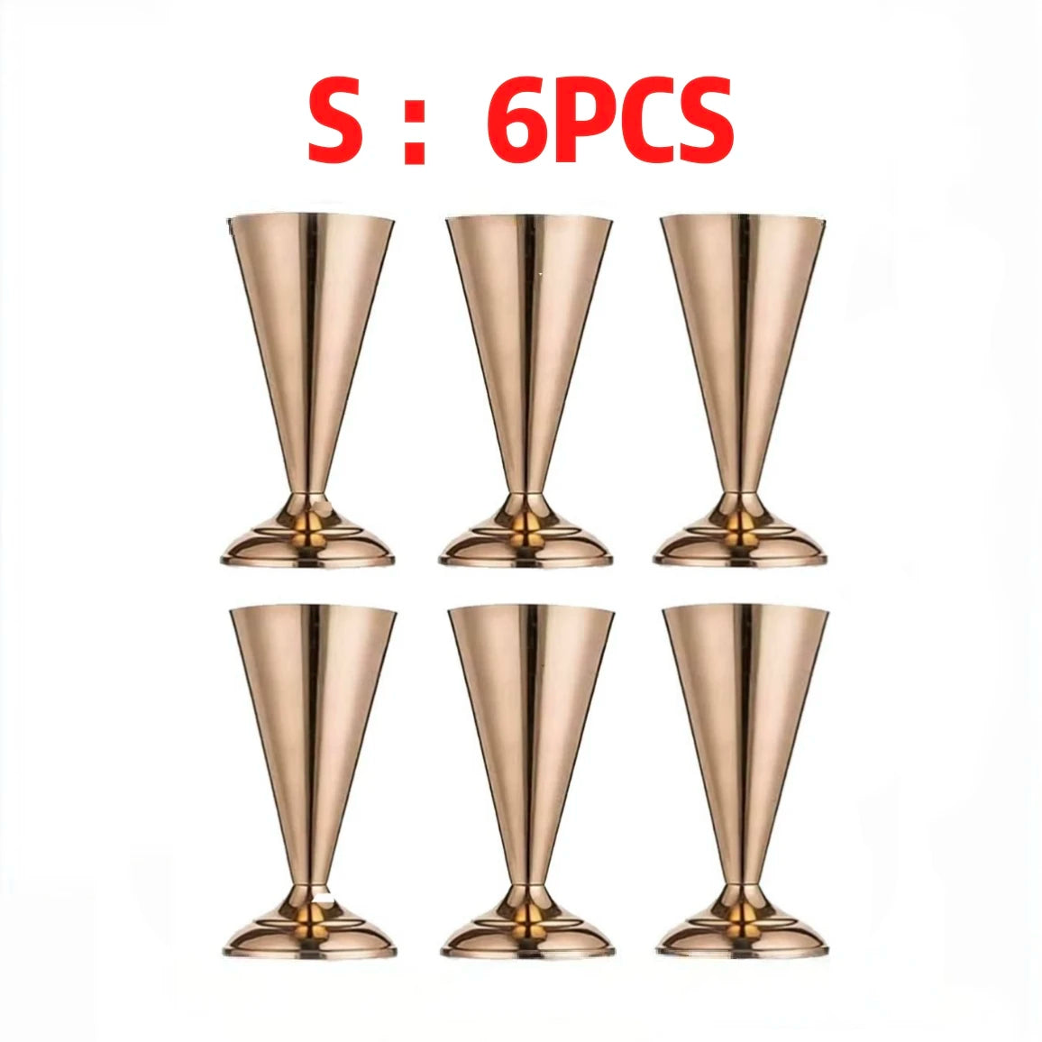 Gold Trumpet Vase Metal Flower Holder for Weddings & Home Decor