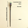 Natural Rose Quartz & Amethyst Evil Eye Crystal Wand