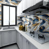 Peel-and-Stick Marble Wall Sticker for Home Decor