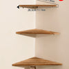 Corner Floating Wooden Wall Shelves for Home Decor