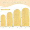Golden sequin arch backdrop cover with four sizes available for weddings and parties