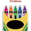 A set of colorful flatback resin craft embellishments shaped like castle towers for bows and DIY projects.
