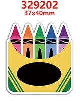 A set of colorful flatback resin craft embellishments shaped like castle towers for bows and DIY projects.