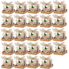 Wooden Tealight Candle Holders with Heart-Shaped Tags — Wedding & Baby Shower Favors