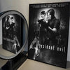 A framed poster featuring characters from Resident Evil with the title Video Game of the Year