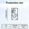 Diagram showing the production size of a metal prayer cross wall art, measuring 12 inches or 30cm in height.