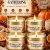 Orange Loaf Scented Candle Set in Gold Tins (4-Pack)