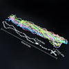 Assorted Plastic Rosary Necklaces (Set of 12)
