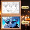 Anime Satoru Gojo LED Lighted Photo Frame with Three Color Modes