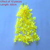 A long yellow artificial wisteria flower garland measuring 60cm
