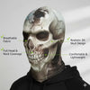 A realistic 3D skull balaclava mask covering the head and neck, designed for comfort and lightweight wear.