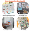 A set of aesthetic faith stickers featuring various designs and textures for decorating surfaces