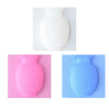 A flexible self-adhesive wall flower vase in white and blue colors.