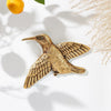 Golden Hummingbird Wall Art Décor
