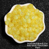 8mm Multicolor Glitter Resin Beads - 50 Pack for Jewelry Making