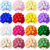 A collection of pastel blue latex balloons in various shades and sizes