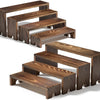 A stack of wooden tiered display stands used for events and farmhouse decor.