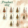 A collection of Christmas diamond art ornaments featuring Santa, snowman, and reindeer pendants in various sizes.