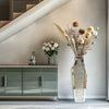 Crushed Diamond Mirrored Floor Vase