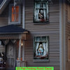 Scary Halloween Window Cover Set with Blood-Themed Design