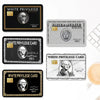 A set of four white privilege cards featuring different designs and awards.