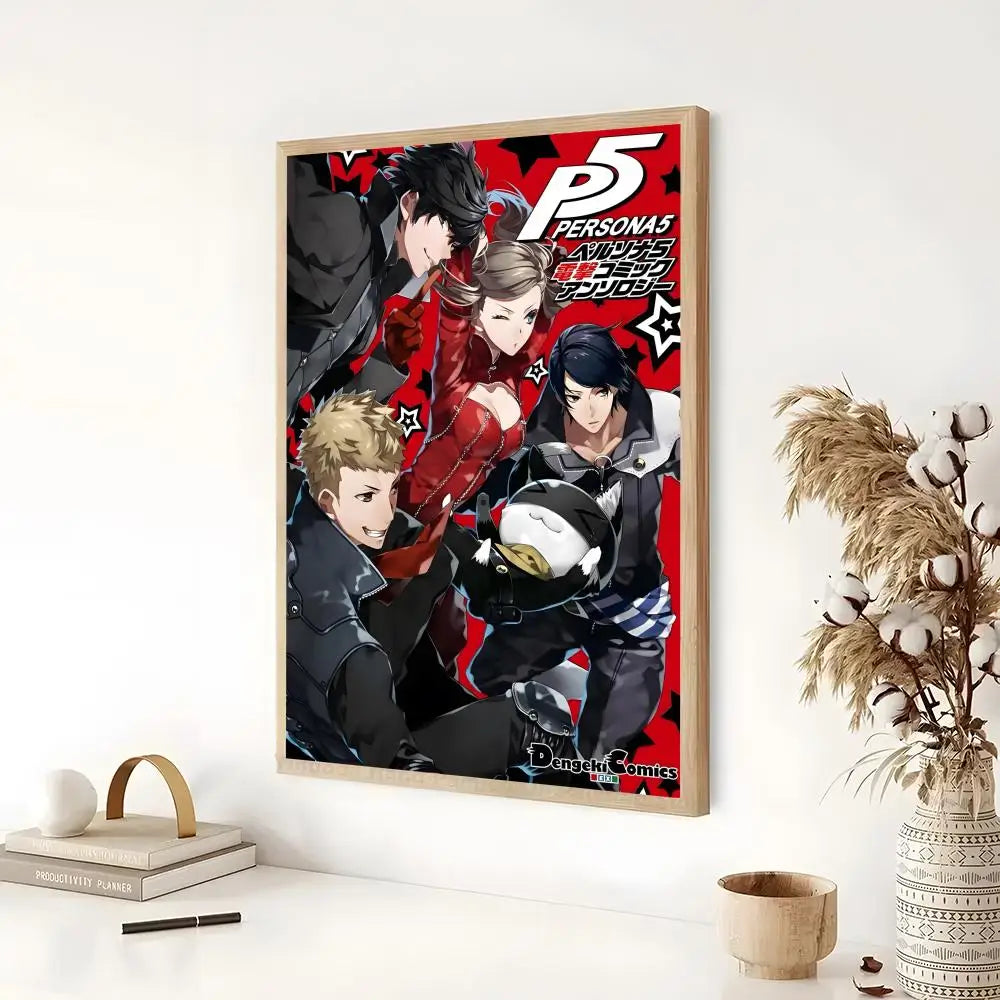 Persona 5 Classic Anime Poster - Self-Adhesive Wall Art