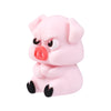 A pink silicone pig figurine used for jewelry making and DIY crafts.