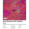 Album cover art for Dave featuring a silhouette of a person on the water against a vibrant pink and purple sunset sky