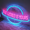 The World Is Yours LED Neon Sign for Wall Decor