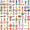 A collection of colorful Mediterranean aesthetic graffiti stickers for various surfaces.