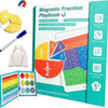 A set of magnetic fraction learning boards and tools for teaching addition and subtraction of fractions.