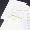 Transparent PET Index Tab Stickers with Hot Stamping – Monthly & Budget Organizers